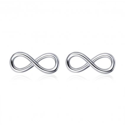 Dámske strieborné náušnice INFINITY 1