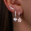 Dámske strieborné náušnice FIVEDOTA 5
