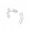 Dámske strieborné náušnice ASTERIA 1