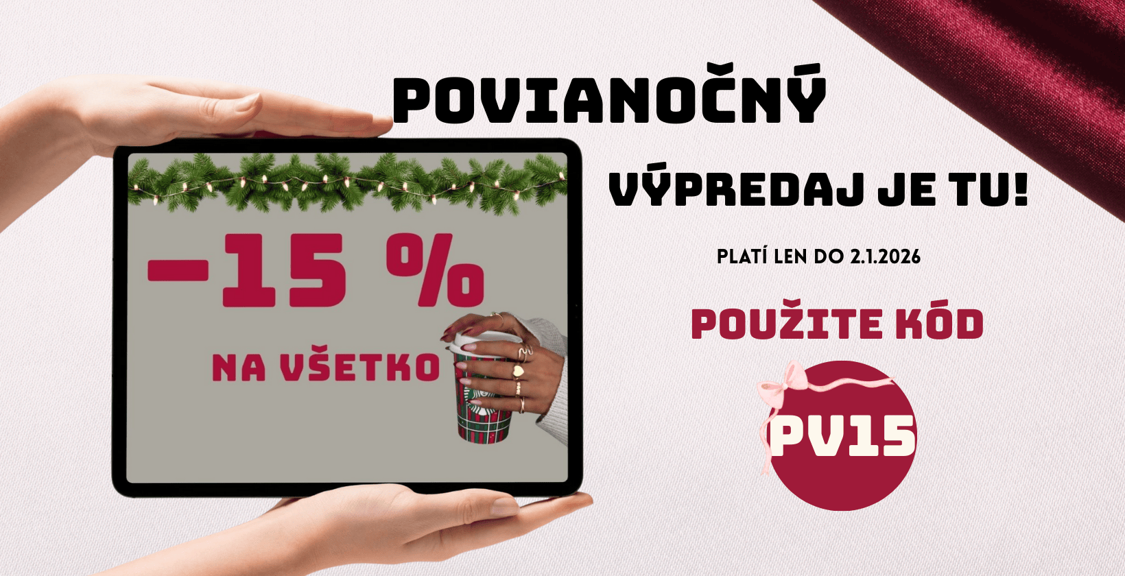 -15% POVIANOČNÝ VÝPREDAJ