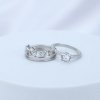 Set dámskych strieborných prsteňov GABY 3
