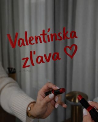 Valentínska zľava - posledná šanca! 💋 Ešte stále môžete získať zľavu 6€/150Kč pri nákupe nad 39€/978Kč. 💝 Ale pozor…akcia...