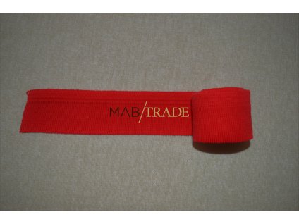 Manžeta červená s žakárovým pruhem 115 cm Kód 0005-1102