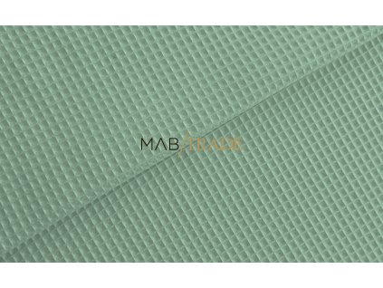 WAFLE - tkanina 100% Ba Šedo zelená Kód 7410-1045