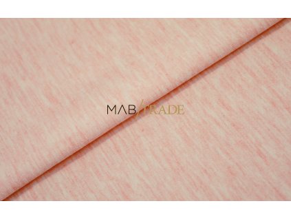 Elastická teplákovina - melír - Růžová Kód 4216-9001