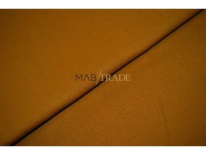 Bavlněný úplet - RIB 2x1 hrubý Koňak Kód 6222-0555