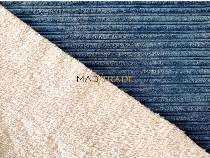 Manšestr s kožíškem denim Kód 8025-0309