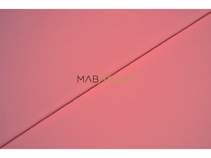 Bavlněný úplet - RIB 1x1 hladký Šlehané jahody Kód 6201-1633