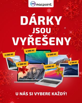 MacBooky pro každého! 🥳 Sháníte dárky na Vánoce? Co takhle MacBook Pro nebo Air? 💻🎁 Máme MacBooky za neuvěřitelně nízké...