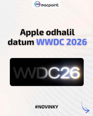 Oznámení WWDC 2026 je tady 🚀 Už 8. června by měl Apple představit iOS 27, novou generaci Siri a další velký krok v AI,...