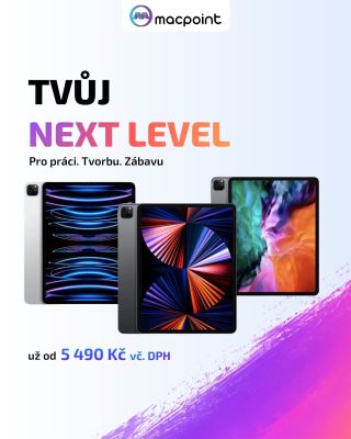 Next level začíná tady. 🚀 Máme iPady pro práci, kreativitu i chvíle, kdy chceš prostě jen vypnout. Rychlé, výkonné a ready...