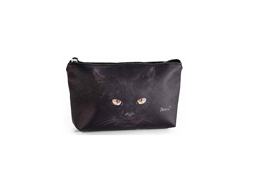 kozmetická taška mačka s mačkou mačacia čierna mačka 2