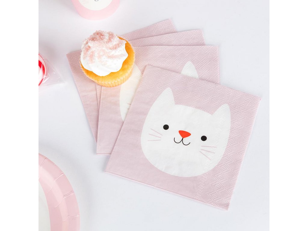 cookie papierové obrúsky mačka s mačkou mačacie