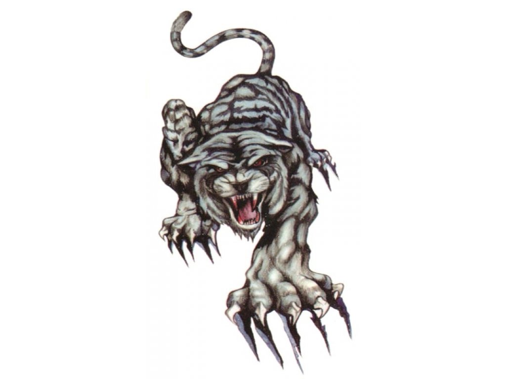 tetovanie tiger mačka s mačkou mačacie