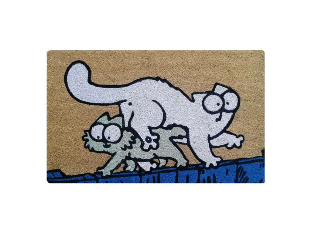 rohožka mačka s mačkou mačacie simons cat mačiatko