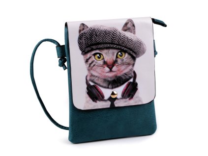 kabelka messenger bag mačka s mačkou mačacie s mačkami kocúr v čiapke