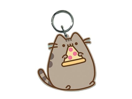 kľúčenka prívesok na kľúče mačka s mačkou mačacie s mačkami Pusheen pizza 2