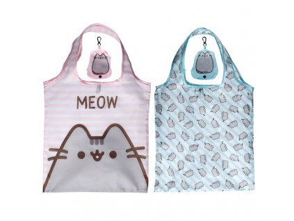 skladacia vrecková nákupná taška šopovka mačkas mačkou mačacie s mačkami pusheen
