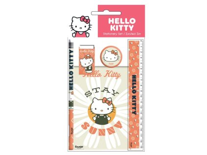 školská sada potreby kancelárska mačka s mačkou mačacou s mačkami hello kitty