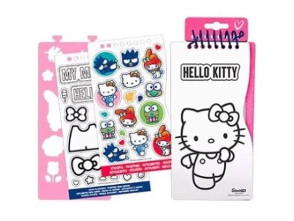 hello kitty mačka s mačkou mačacie s mačkami blok notex notýsek samolepky 2