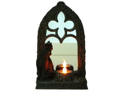 svietnik zrkadlo mačka s mačkou mačacie s mačkami čená dekorácia lisa parker 6