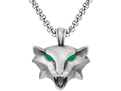 zaklínač witcher prívesok zaklínačský magická amulet mačka s mačkou mačacie s mačkami chirurgická oceľ 1