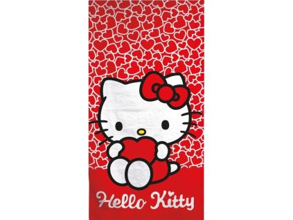 plážová osuška uterák mačka s mačkou mačacie s mačkami hello kitty srdce