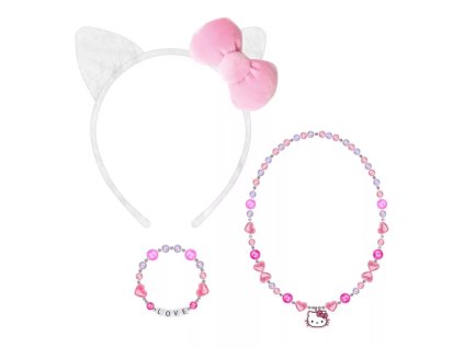 sada čelenka náhrdelník retiazka náramok mačka s mačkou mačacie s mačkami hello kitty 3