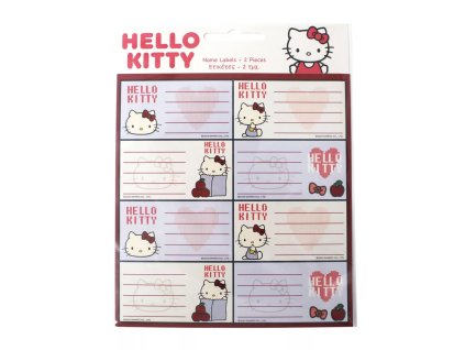 samolepiace štítky menovky mačka s mačkou mačacie s mačkami hello kitty