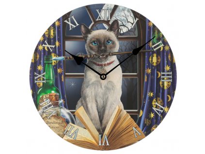 hodiny mačka s mačkou mačacie kúzelné Lisa Parker