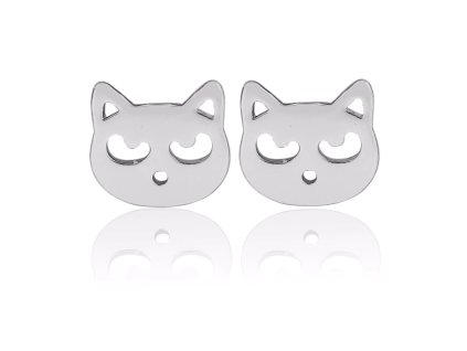 náušnice mačka s mačkou mačacia hlava