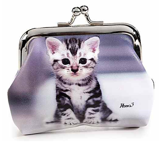 Retro peňaženka s mačkou na drobné - 6 designov Číslo: 2