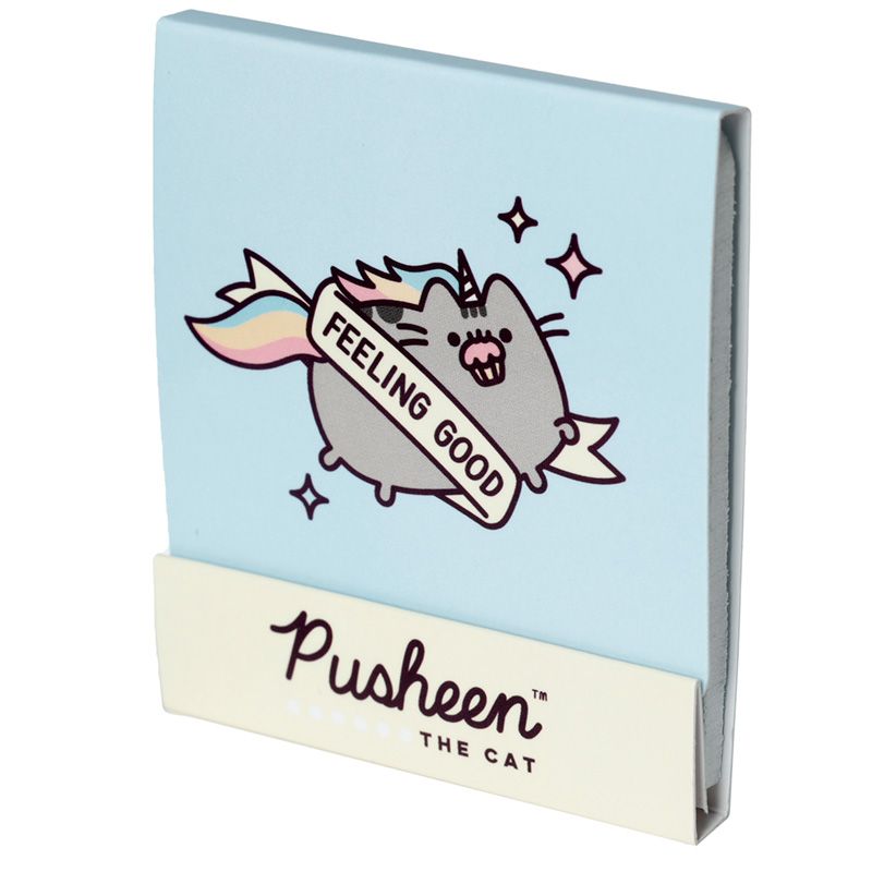 Vreckové pilníky na nechty s mačkou Pusheen modrá