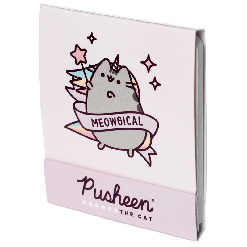 Vreckové pilníky na nechty s mačkou Pusheen růžová