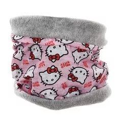 Šál / tunel s mačkou Hello Kitty sivá