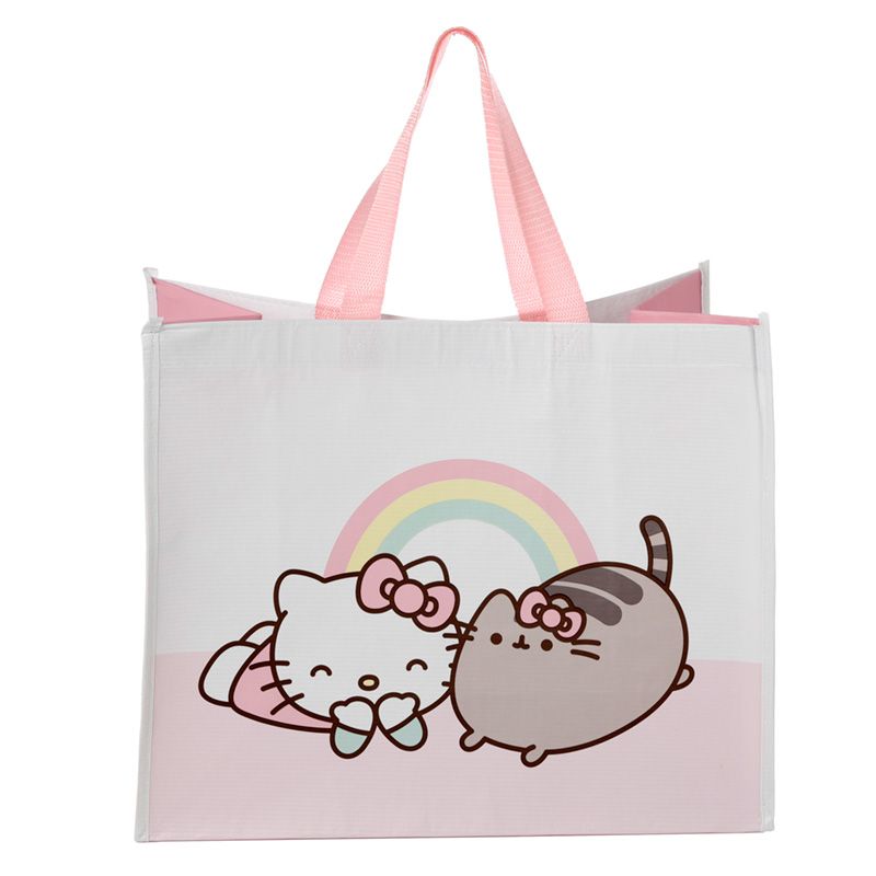 Nákupná taška s mačkami Pusheen a Hello Kitty