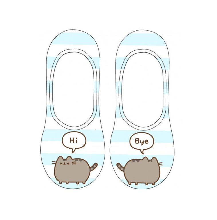 Ponožky s mačkou Pusheen - 2 motívy, 2 veľkosti bleděmodrá 35-38