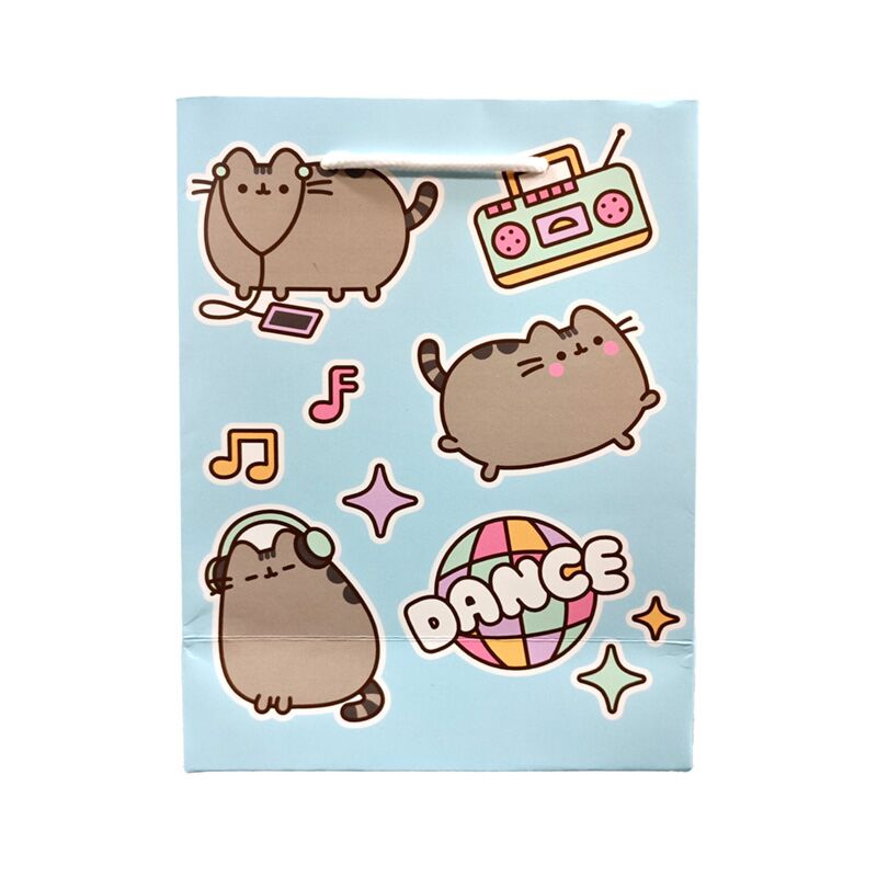 Darčeková taška s disco mačkou Pusheen - veľkosť M