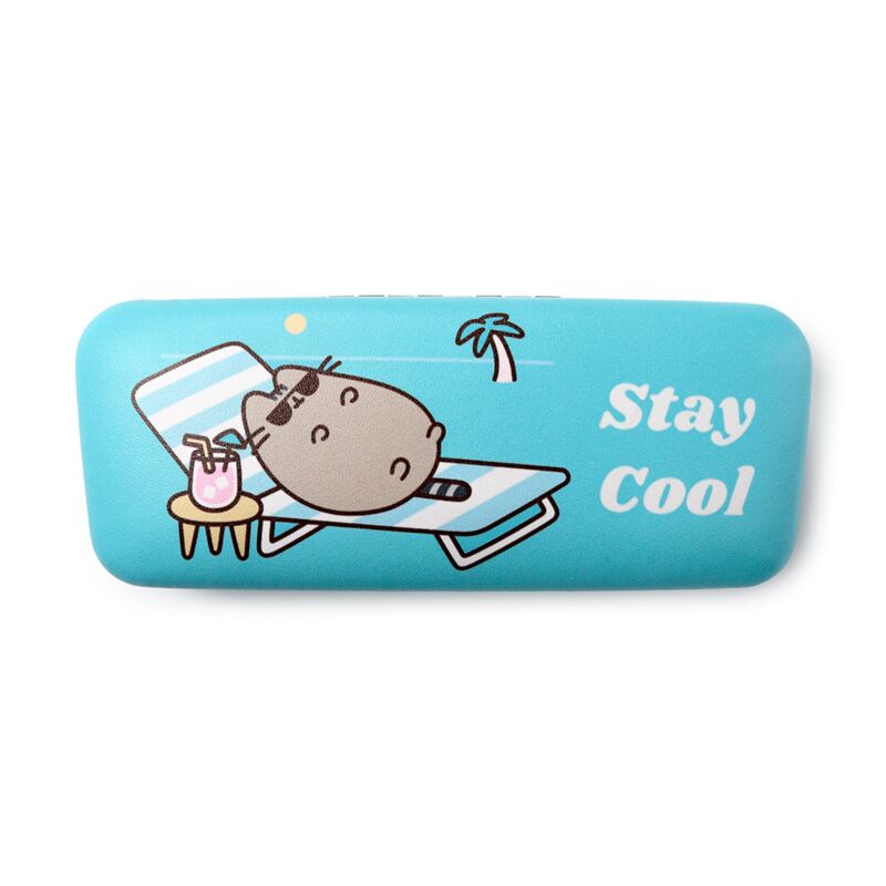 Puzdro na okuliare s mačkou Pusheen - 2 varianty Pusheen na lehátku