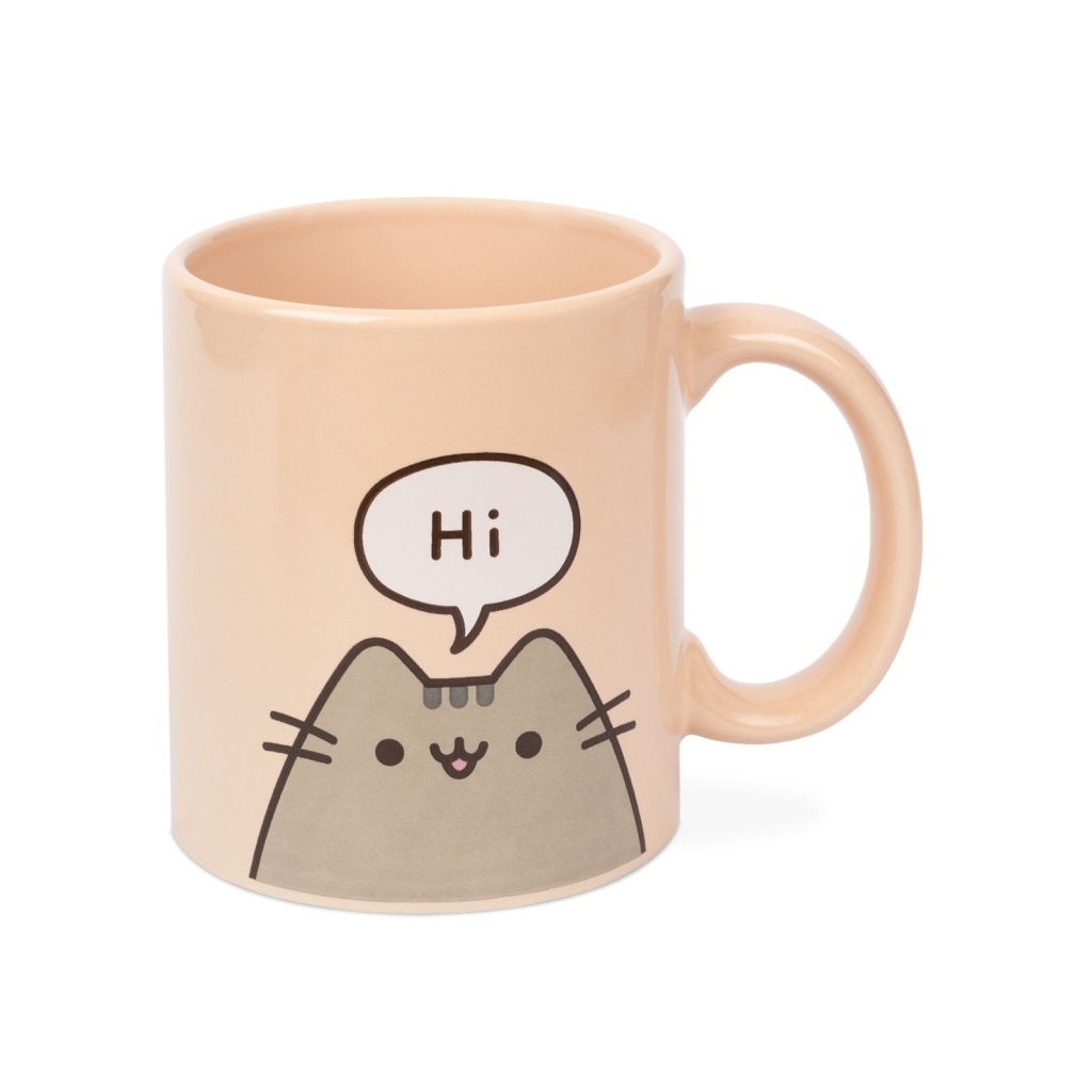 Keramický hrnček s mačkou Pusheen Hi - Bye