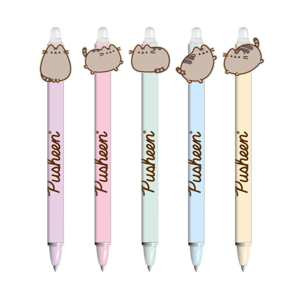 Gumovacie pero s mačkou Pusheen - 5 variant Modrá