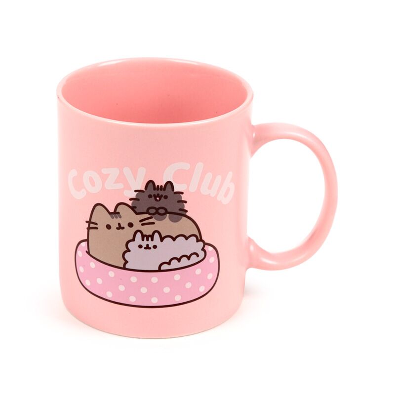 Porcelánový hrnček s mačkou Pusheen a mačiatkami