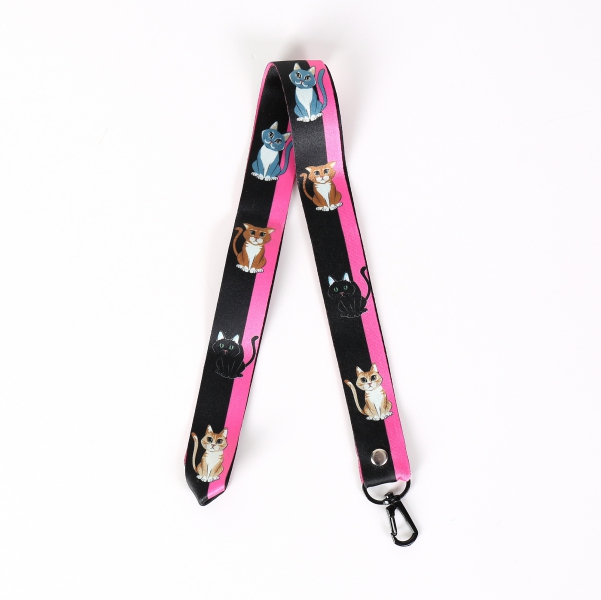 Kľúčenka na krk - lanyard mačka II