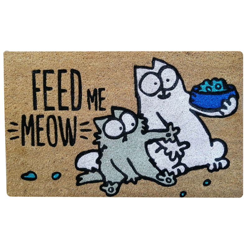 Rohožka Simon's Cat z kokosového vlákna "Feed me meow" (Simons Cat)