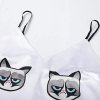 súprava na spanie pyžamo mačka s mačkou mačacie grumpy cat 3
