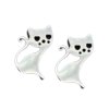 náušnice kôstky mačka s mačkou mačacie s mačkami chirurgická oceľ 2