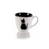 hrnček keramika mačka s mačkou mačacia bolá čierna ružová 4