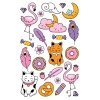 tetovačky nalepovacie tetovanie mačka s mačkou mačacie s mačkami kvety pelikán manek neko lucky cat pre šťastie 2