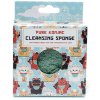 čistiaca huba hubka konjac konjak mačka s mačkou mačacie s mačkami Maneki Neko Lucky Cat zelený čaj 5