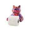 držiak na toaletný papier mačka s mačkou mačacia keramika dizajnový kvety